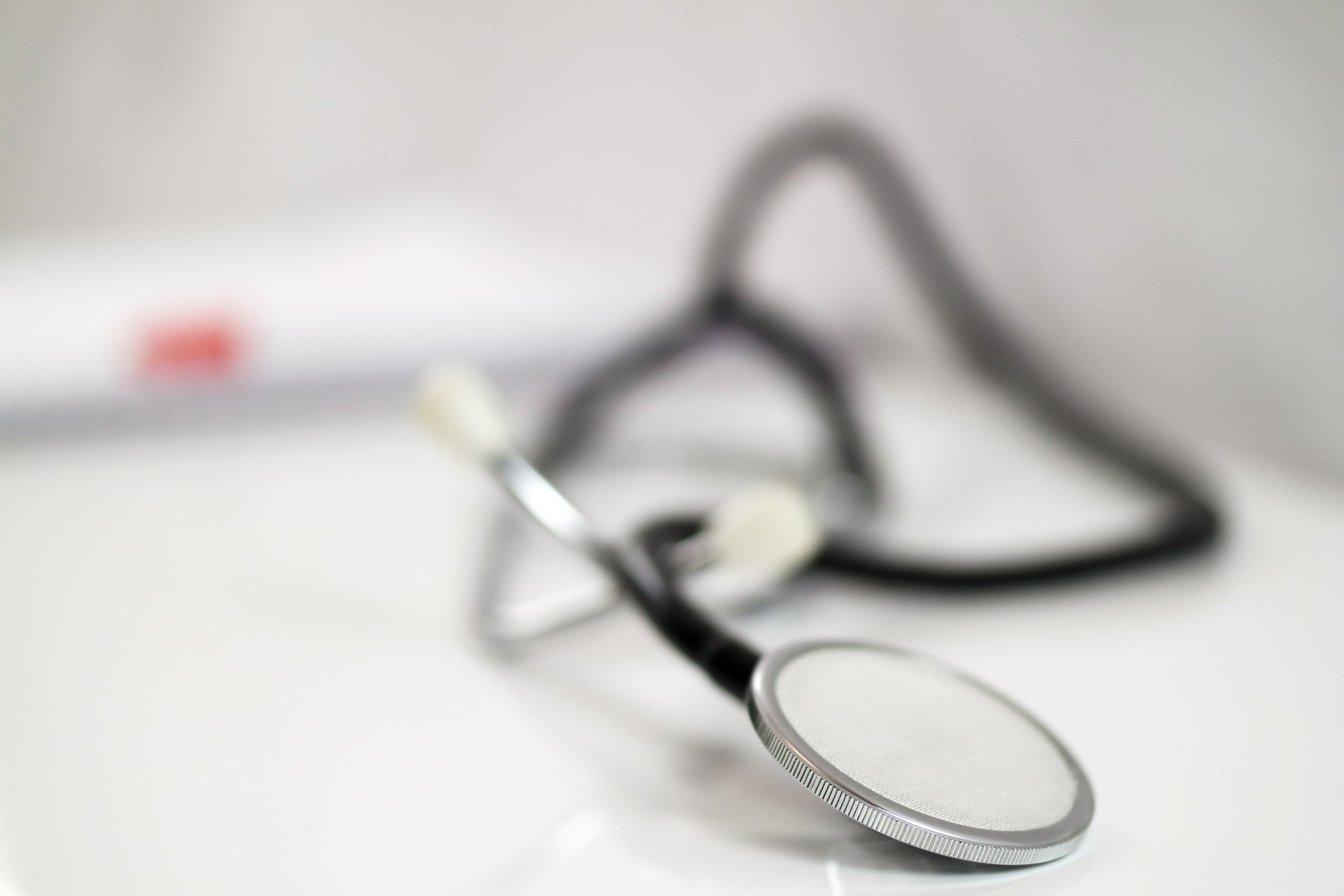 Stethoscope at the doctors office.